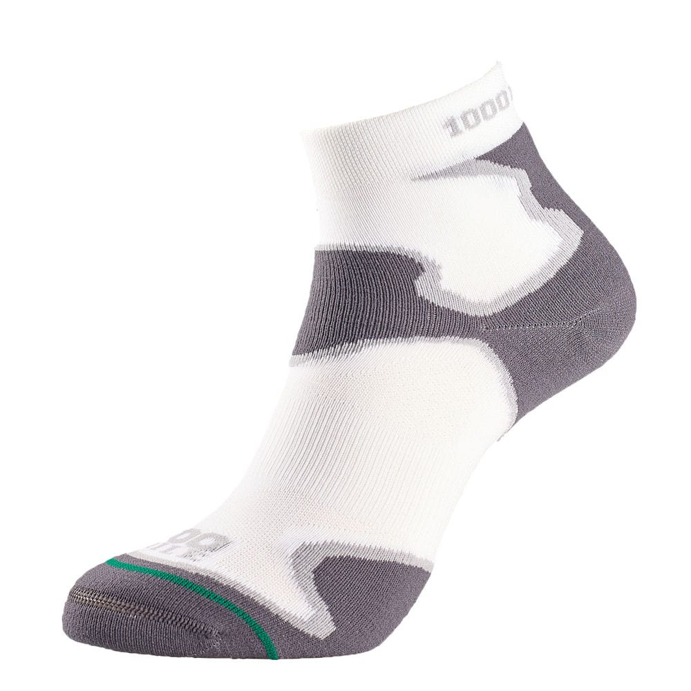 1000 Mile Fusion Antiblister Tactel® Double Layer Anklet Socks (White)
