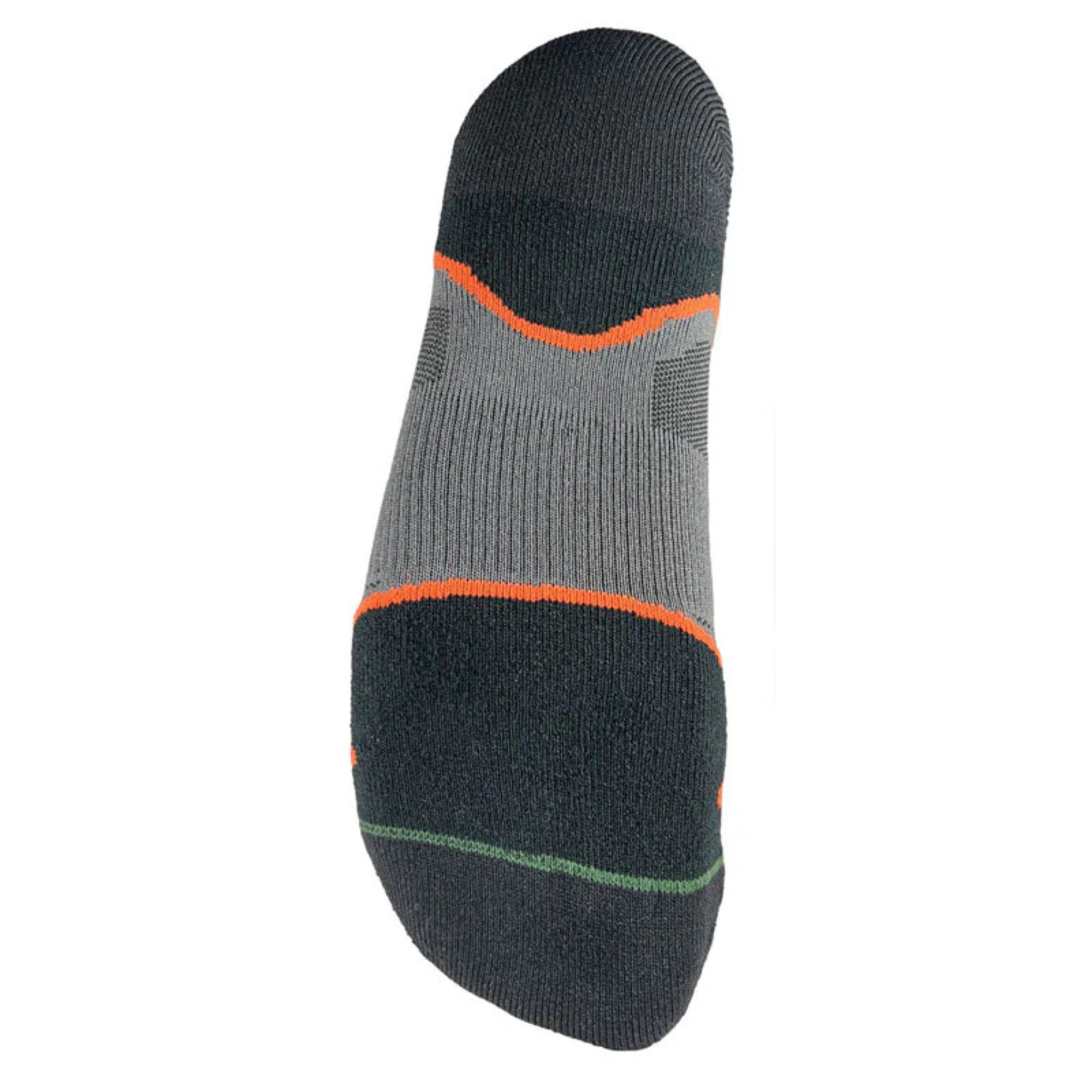 1000 Mile Men's Fusion Tactel® Double Layer Socklet (Black/Orange)