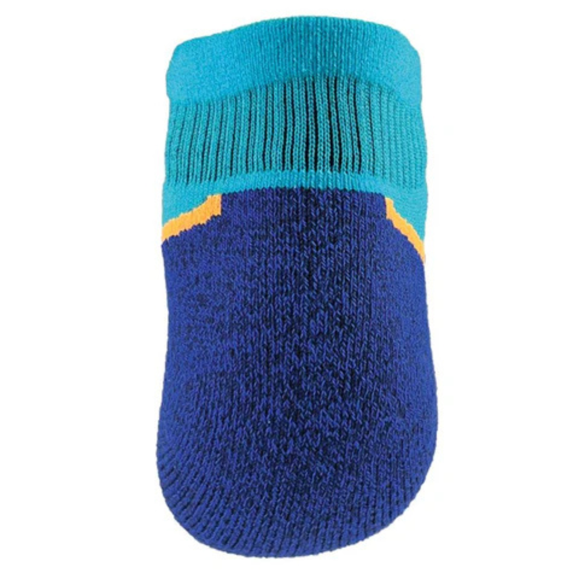 1000 Mile Men's Run Single Layer Socklet - 2 Pair Pack (Kingfisher Blue/Navy)