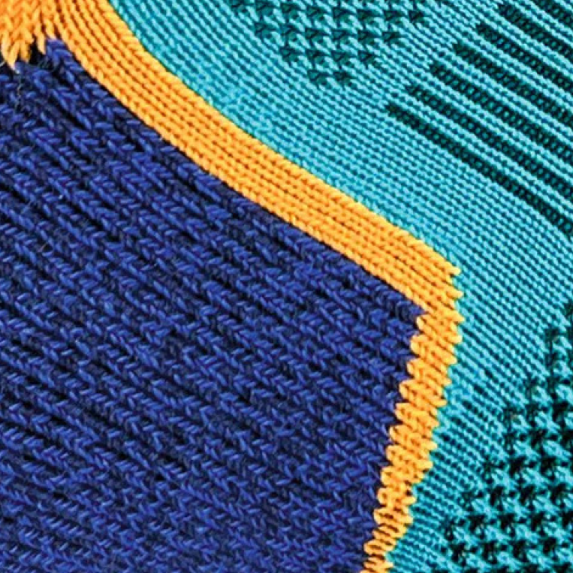 1000 Mile Men's Run Single Layer Socklet - 2 Pair Pack (Kingfisher Blue/Navy)