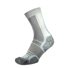 Load image into Gallery viewer, 1000 Mile Women's Repreve Recycled Range Trek Socks - 2 Pair Pack (Silver Blue/Silver Pink)