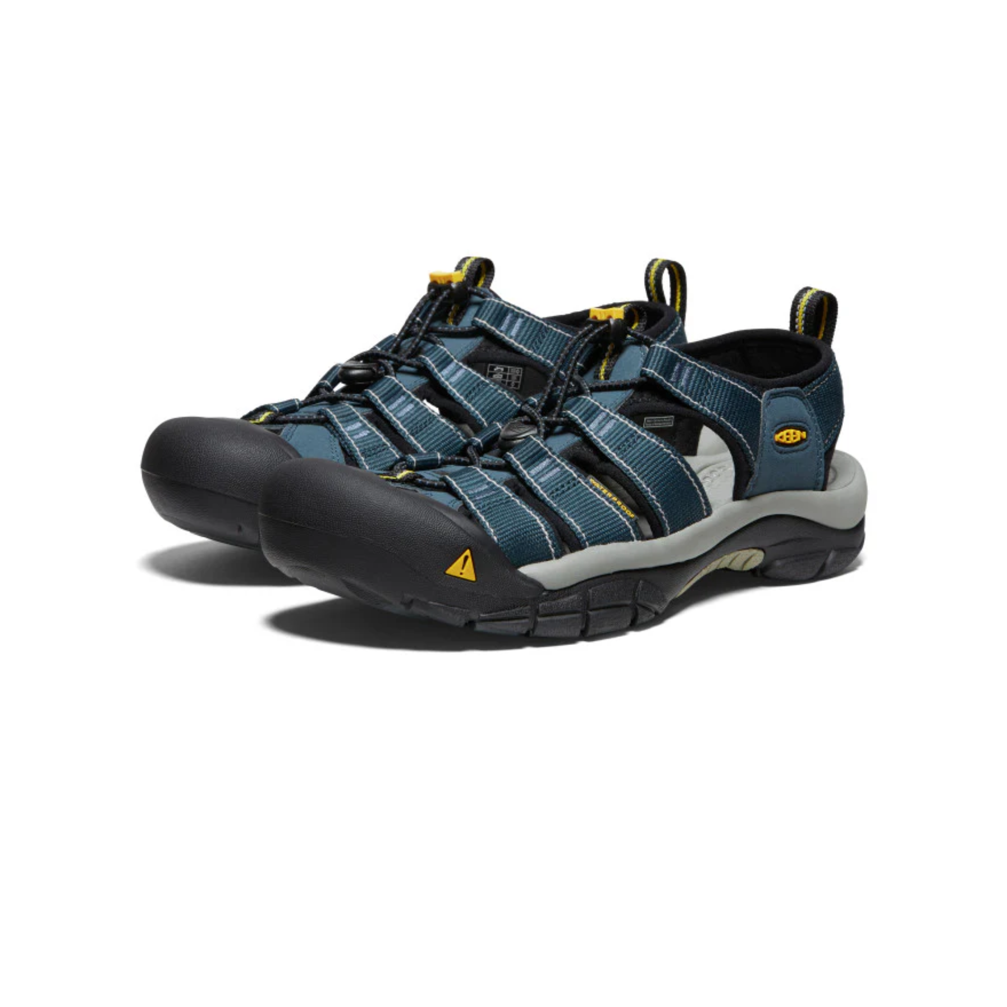 Keen Men's Newport H2 Closed Toe Sandals (Navy/Medium Grey)