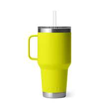 Load image into Gallery viewer, Yeti Rambler Mug with Straw Lid (35oz/1L)(Firefly Yellow)