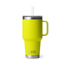 Load image into Gallery viewer, Yeti Rambler Mug with Straw Lid (35oz/1L)(Firefly Yellow)