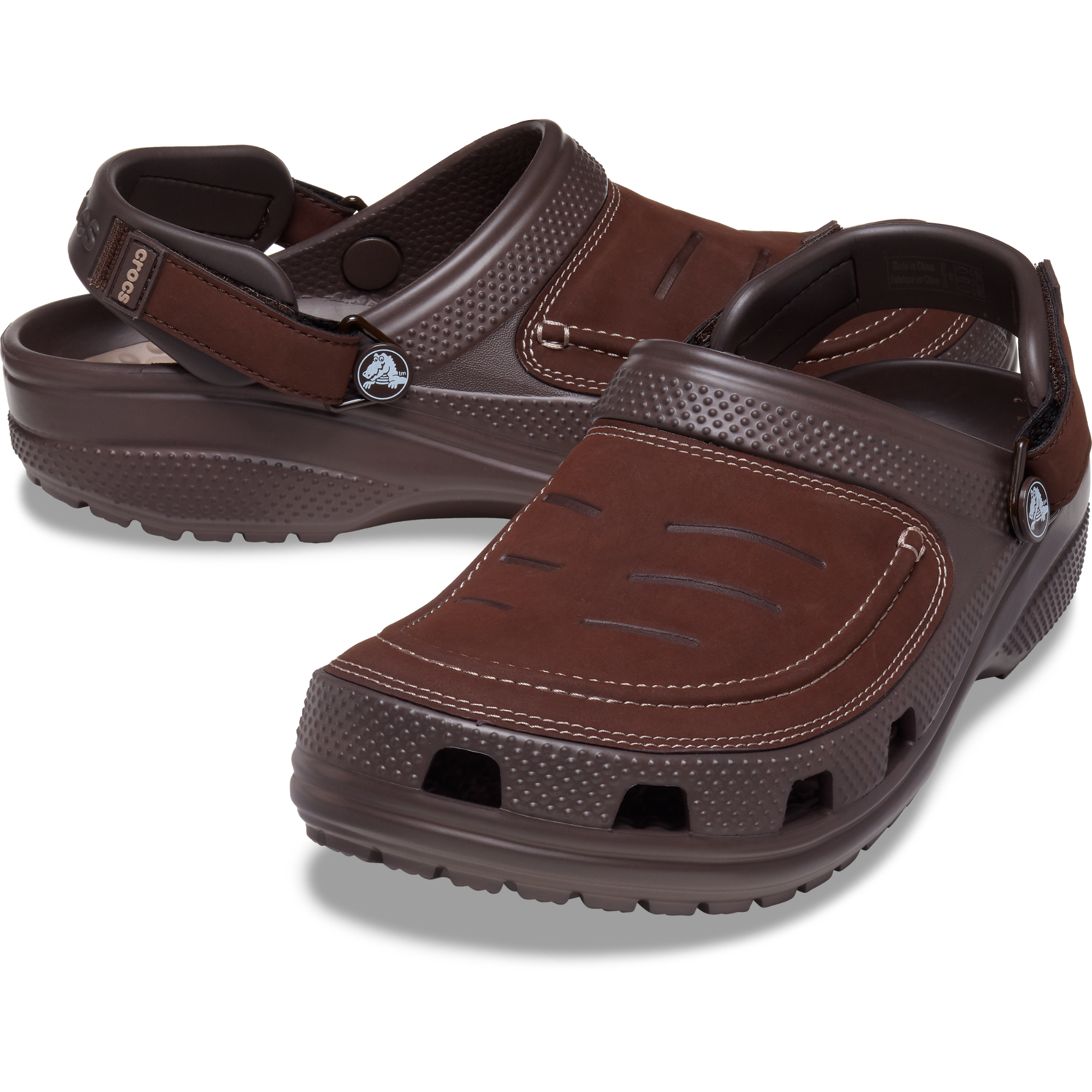 Crocs Unisex Yukon Vista II LiteRide Clogs (Espresso/Mushroom)
