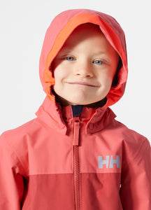 Helly Hansen Kids Shelter 2.0 Waterproof Jacket (Poppy Red)