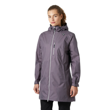 Load image into Gallery viewer, Helly Hansen Women's Long Belfast HT Waterproof Coat (Smoked Purple)