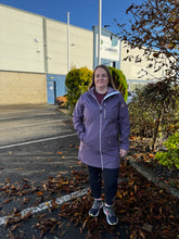 Load image into Gallery viewer, Helly Hansen Women's Long Belfast HT Waterproof Coat (Smoked Purple)