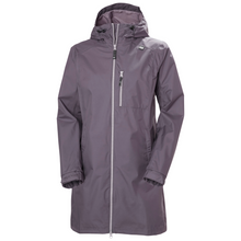Load image into Gallery viewer, Helly Hansen Women's Long Belfast HT Waterproof Coat (Smoked Purple)