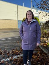 Load image into Gallery viewer, Helly Hansen Women's Long Belfast HT Waterproof Coat (Smoked Purple)