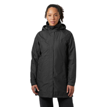 Load image into Gallery viewer, Helly Hansen Women's Aden Long HT Waterproof Insulated Coat (Black)