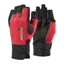 Load image into Gallery viewer, Musto Unisex Essential Sailing Gloves - Short Finger (True Red)