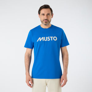Musto Men's Logo Cotton Tee (Aruba Blue)