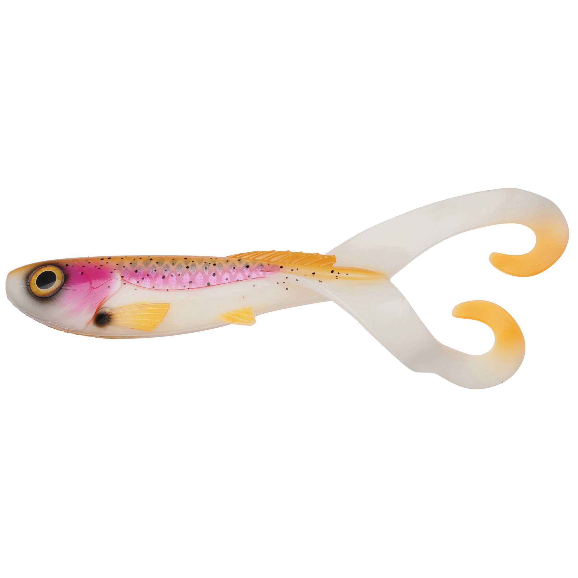 Abu Garcia Beast Twintail Soft Plastic Bait Lure 21cm 2 Pack Albino Trout 162128 1621287