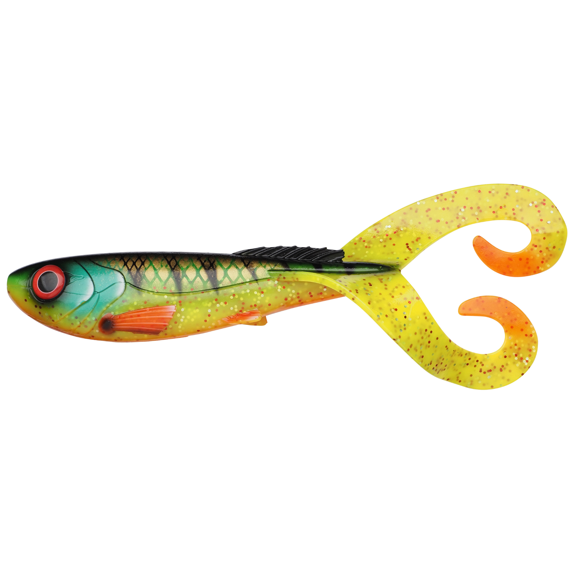 Abu Garcia Beast Twintail Soft Plastic Bait Lure 21cm 2 Pack Firetiger 162128 1621283