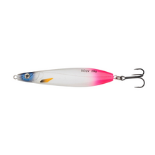 Load image into Gallery viewer, Abu Garcia Sölv Blixx Metal Spoon Lure (9cm/20g/#4)(UV Pink Tail)