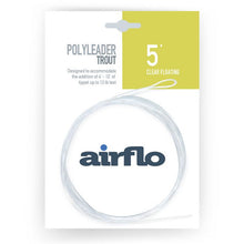 Load image into Gallery viewer, Airflo Trout Polyleader (Clear)(5ft/Floating/12lbs)