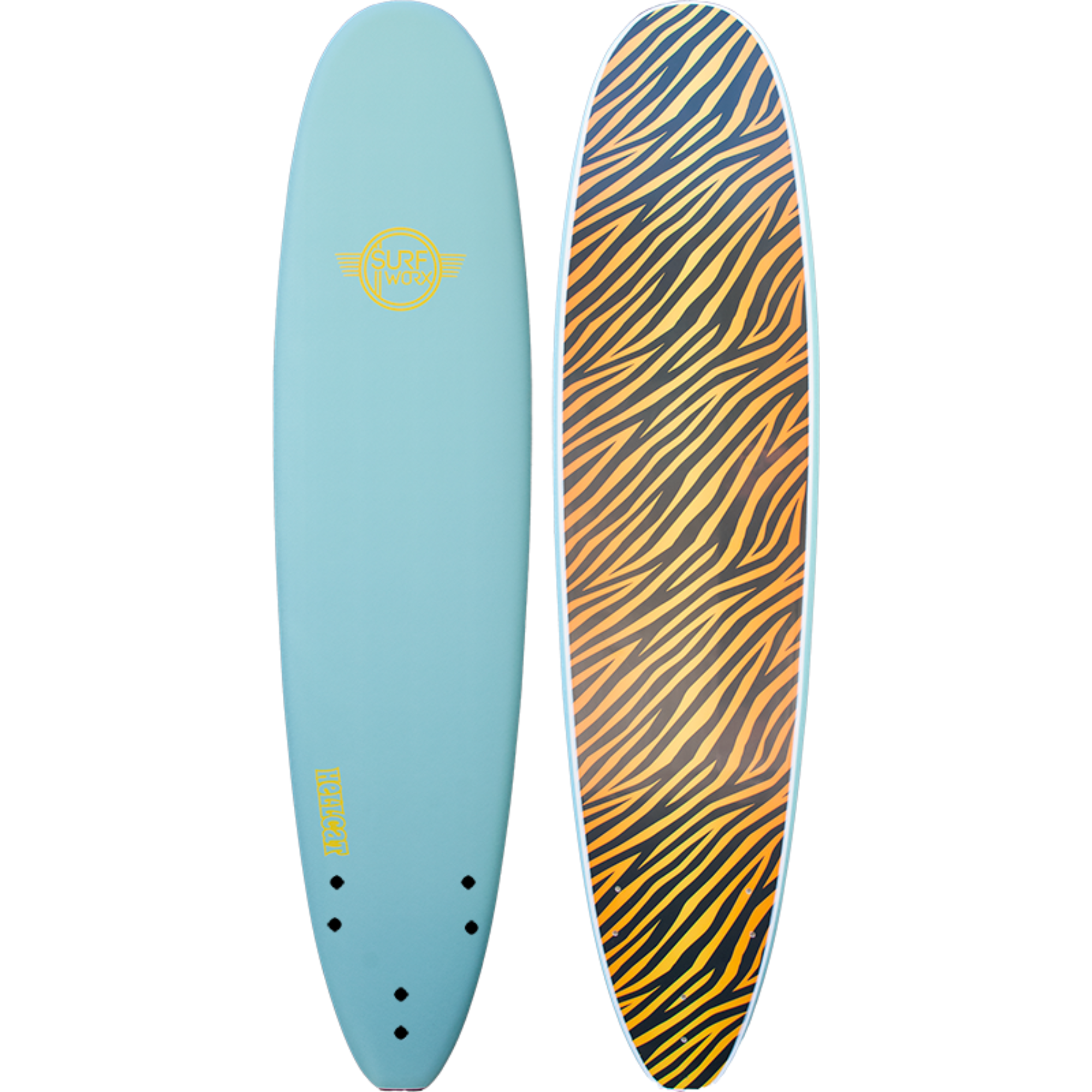 Alder 8ft Surfworx Hellcat Mini Mal Surfboard (Ice Mint)