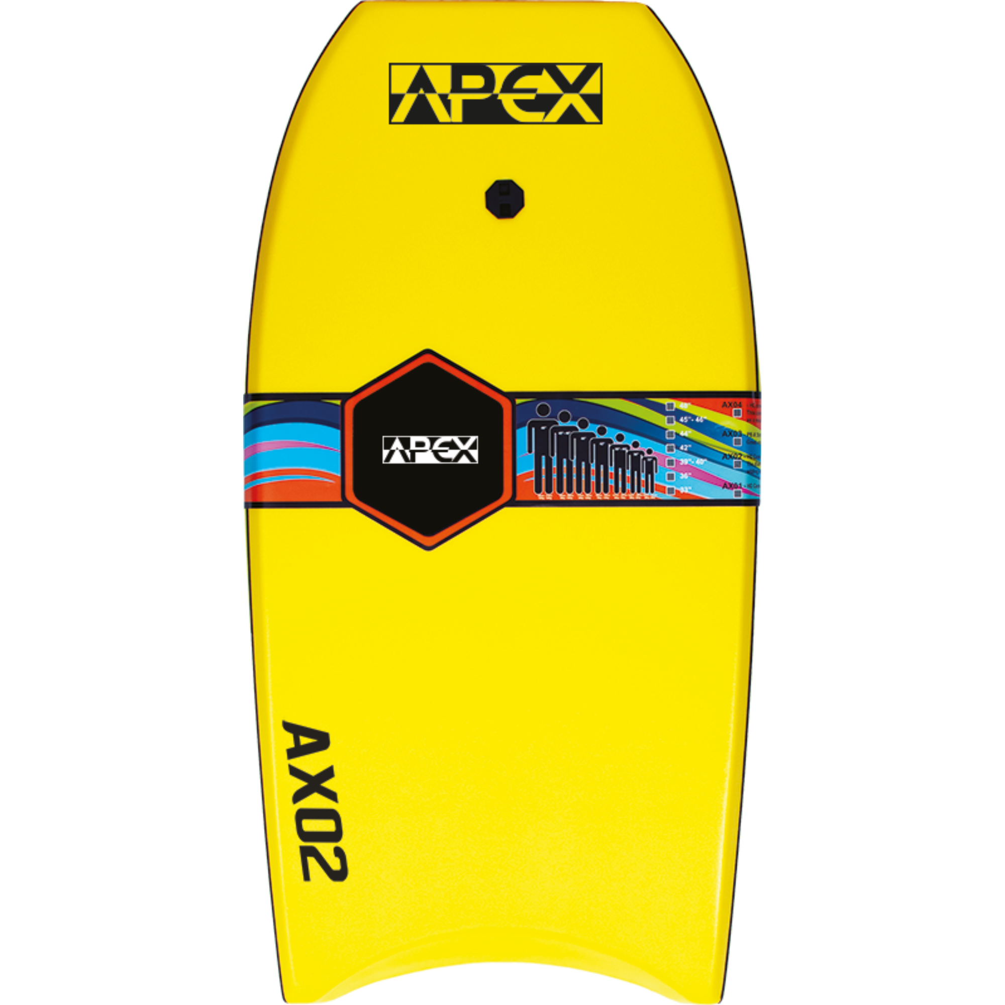 Alder Apex AX02 Bodyboard (42in)(Yellow/Orange)