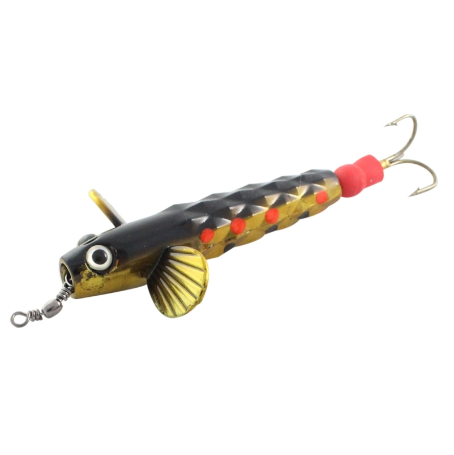 Allcock Diamond Back Devon Minnow Lure (1.5in)(Black/Gold)