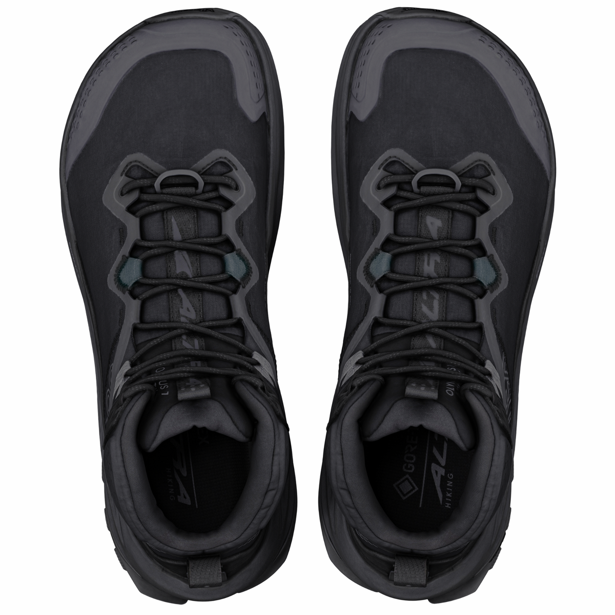 Altra Men's Olympus 7 Gore-Tex Mid Trail Boots Black Black Dark Shadow 74O AL0A85UN