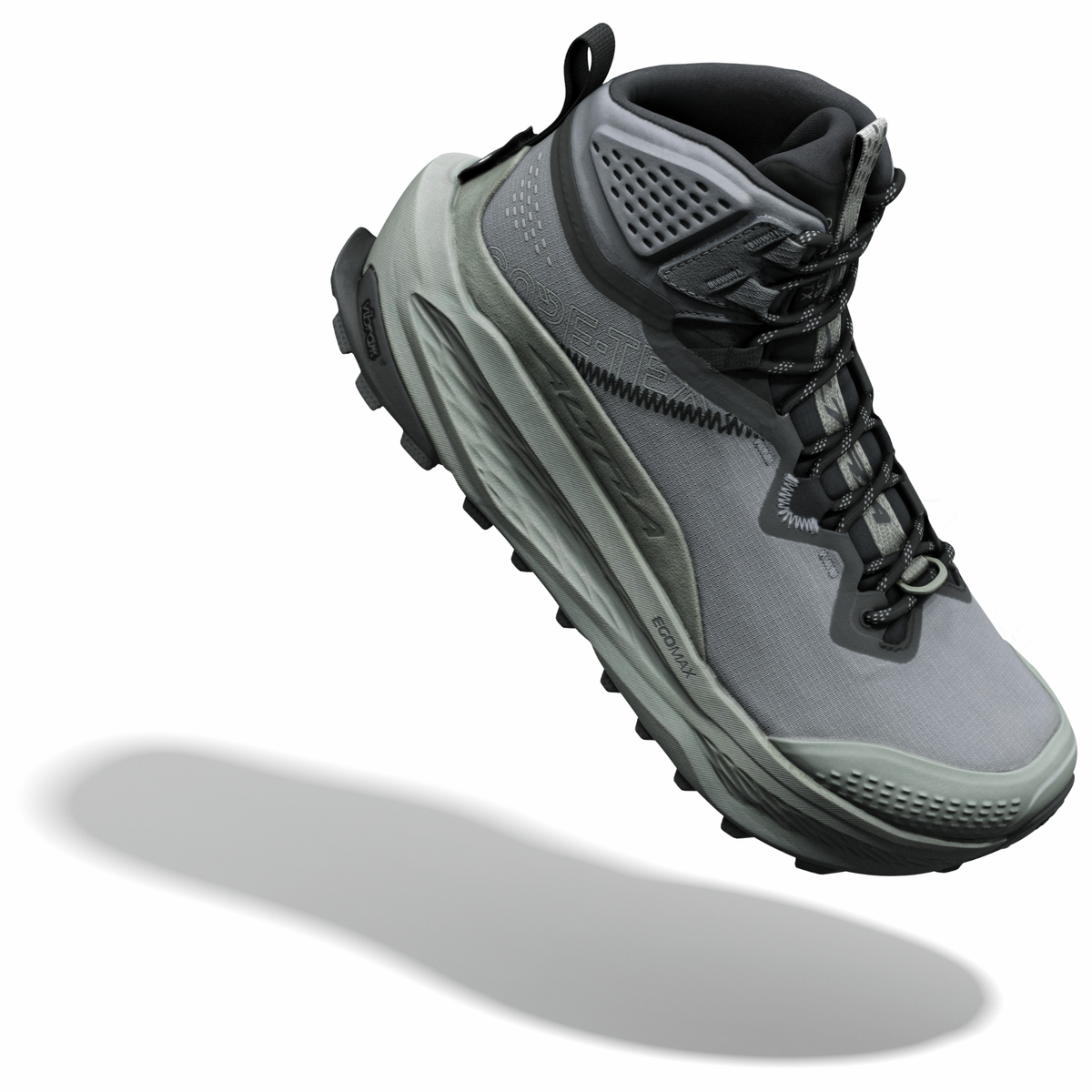 Altra Women's Olympus 7 Gore-Tex Mid Trail Boots Castlerock Black Agave Green 91W AL0A85TJ
