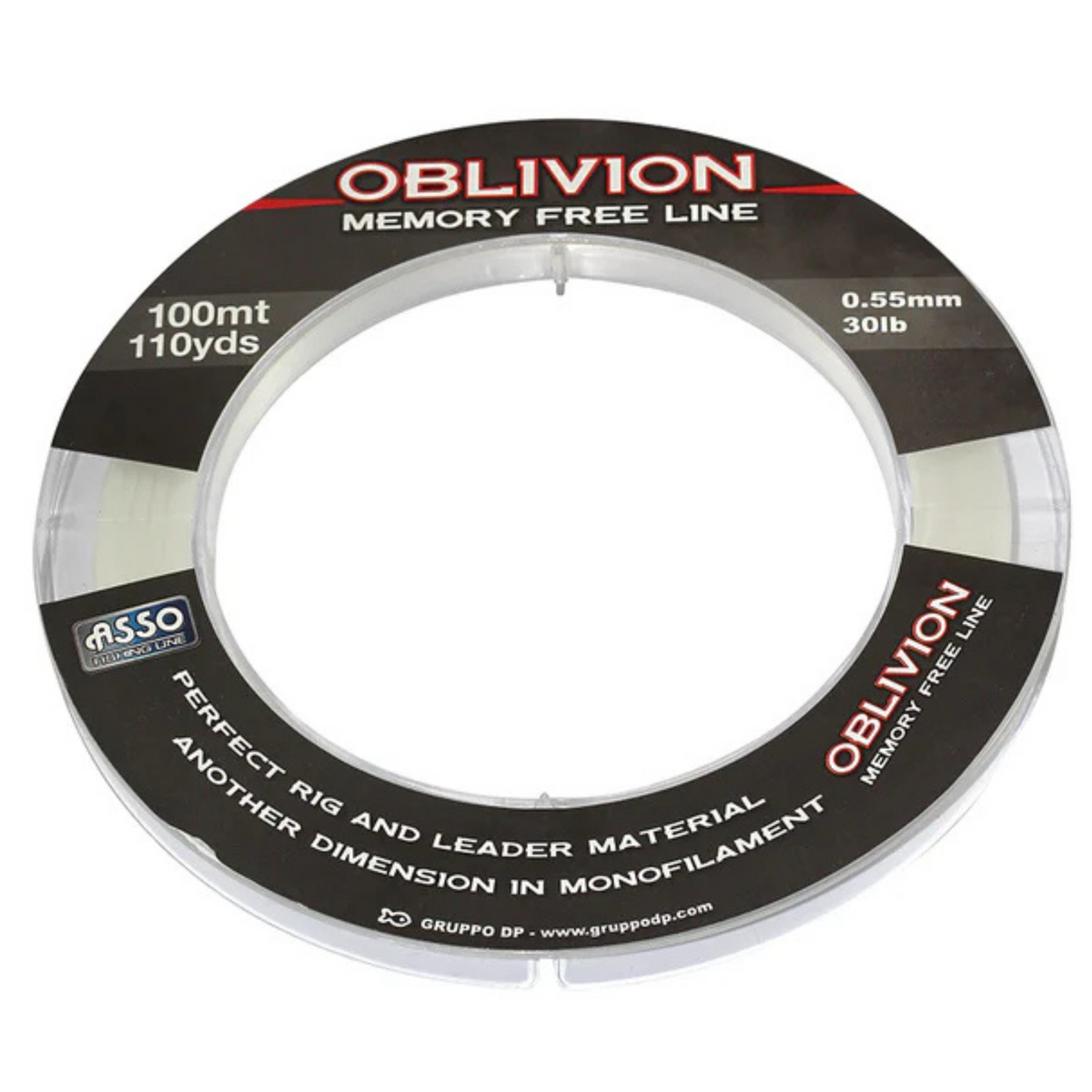 Asso Oblivion Memory Free Monofilament Snood Line (40lb/0.60mm/100m)(Clear)
