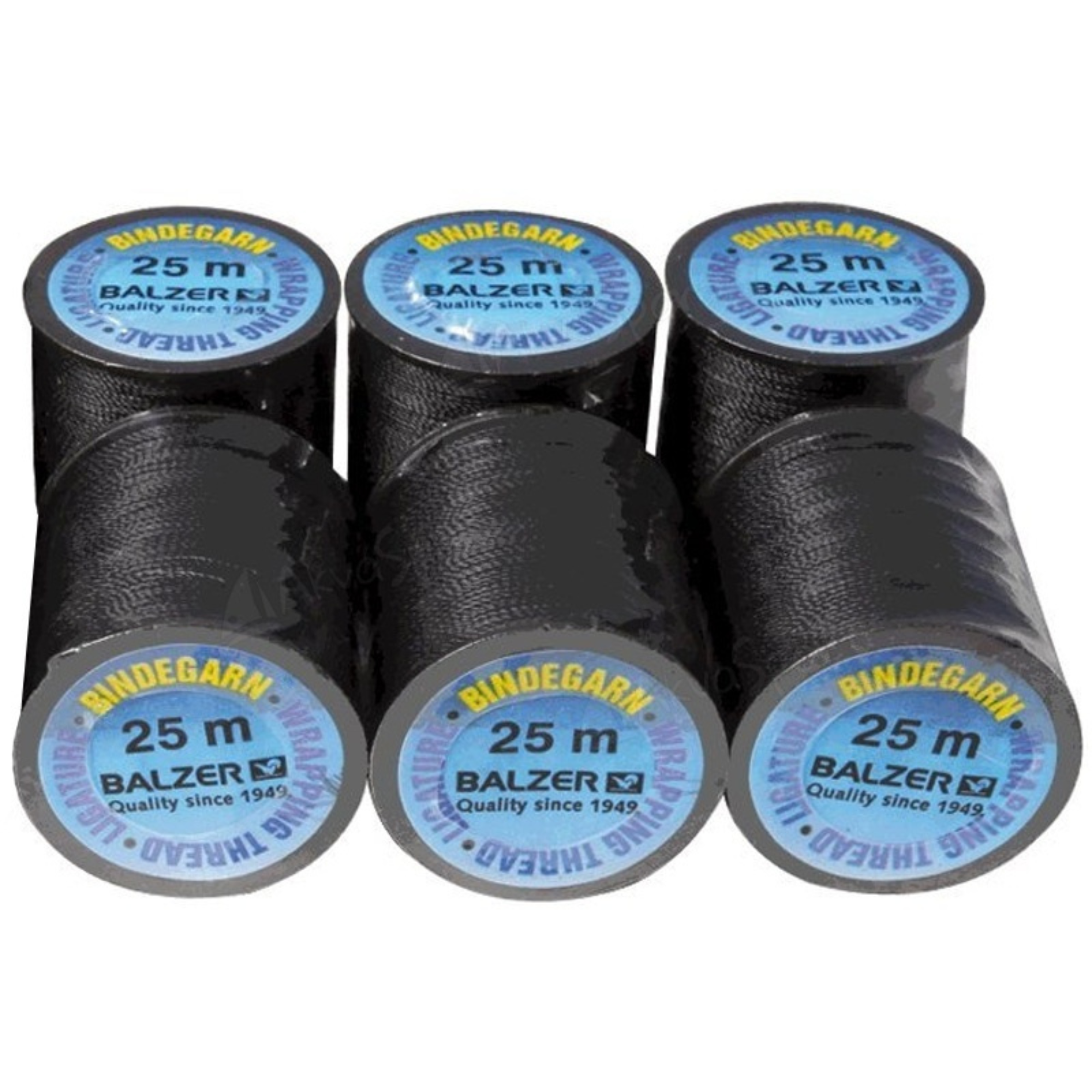 Balzer Whipping Thread Single Spool (Black)(25m)