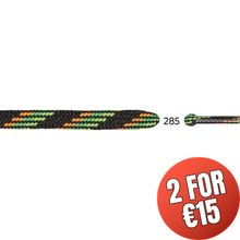 Load image into Gallery viewer, Barth Semicircular Laces (7mm/150cm)(Black/Neon)