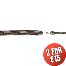 Load image into Gallery viewer, Barth Semicircular Laces (7mm/150cm)(Brown/Beige)