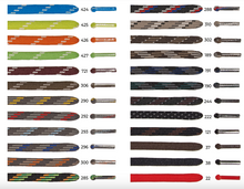 Load image into Gallery viewer, Barth Semicircular Laces (7mm/150cm)(Graphite/Grey/Green)