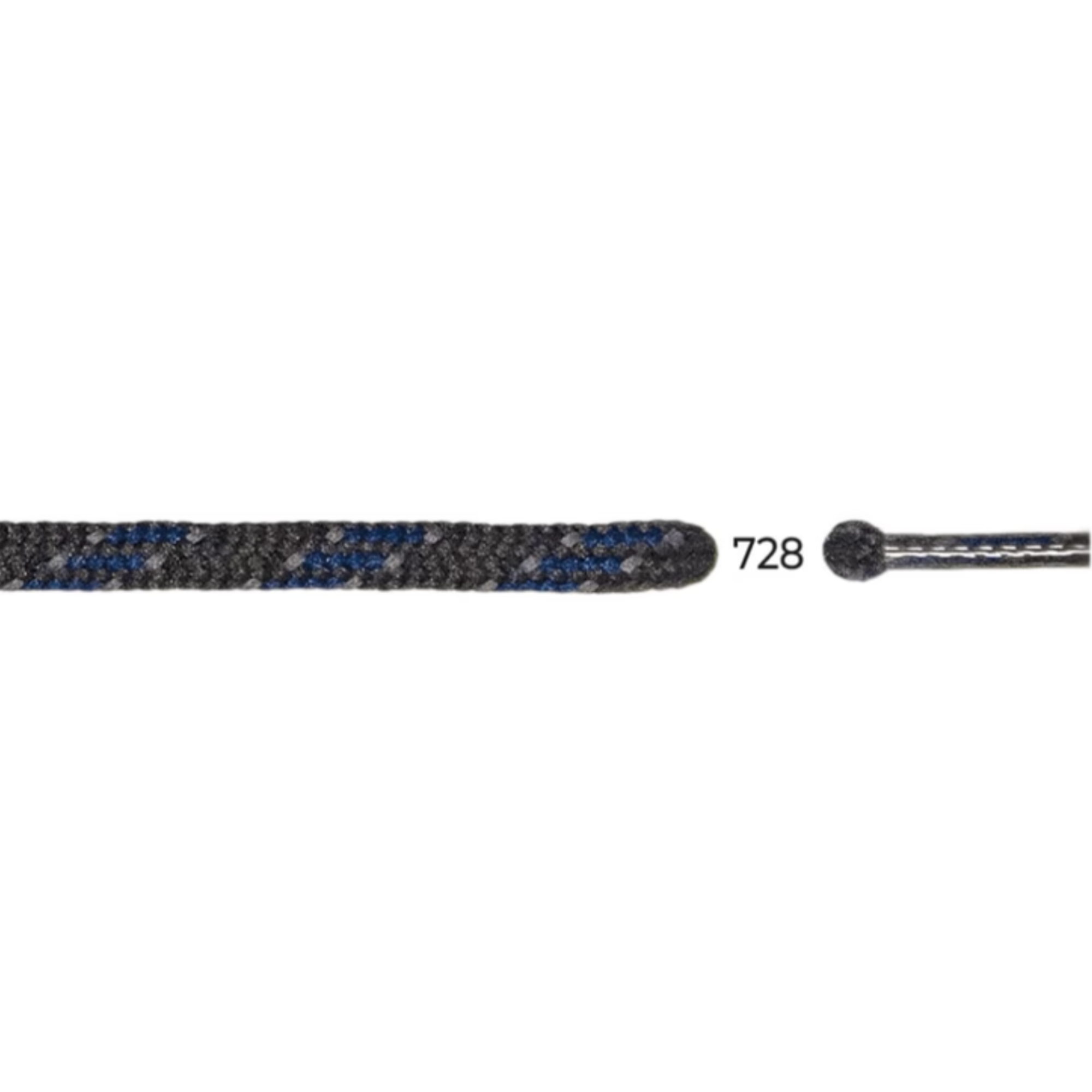 Barth 5mm/200cm Round Laces (Graphite/Blue)