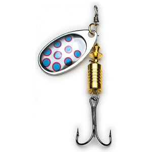 Behr Trendex Cyber Spin Orginal Lure (4g/Size 1)(Silver/Blue Dot)