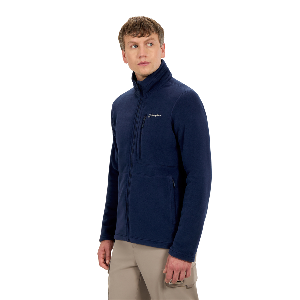 Berghaus Men's Activity 200 Polartec InterActive Full Zip Fleece Jacket Dark Blue Dusk LR7 22250