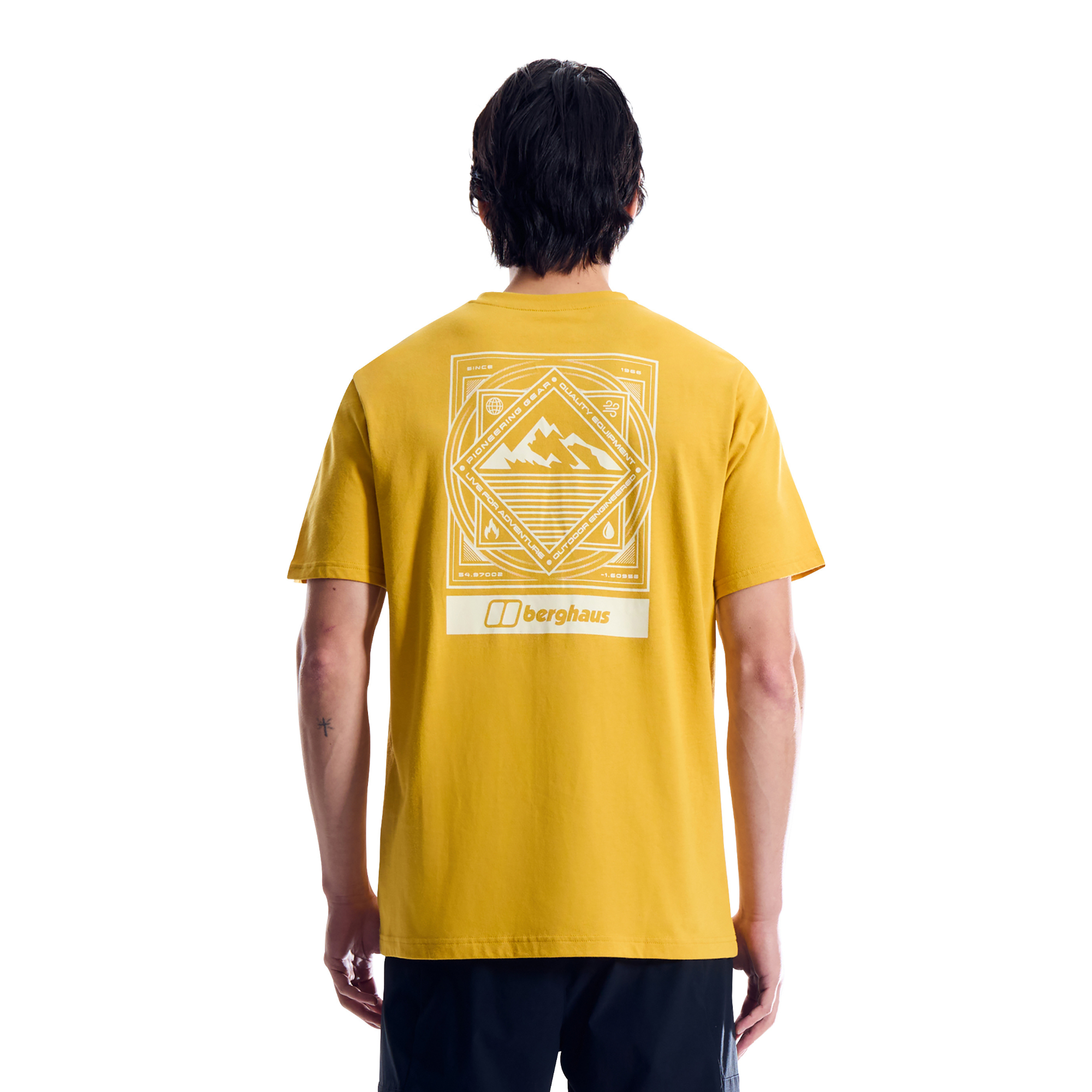 Berghaus Men's MTN Matrix Essential Short Sleeve Tee (Spiced Mustard)