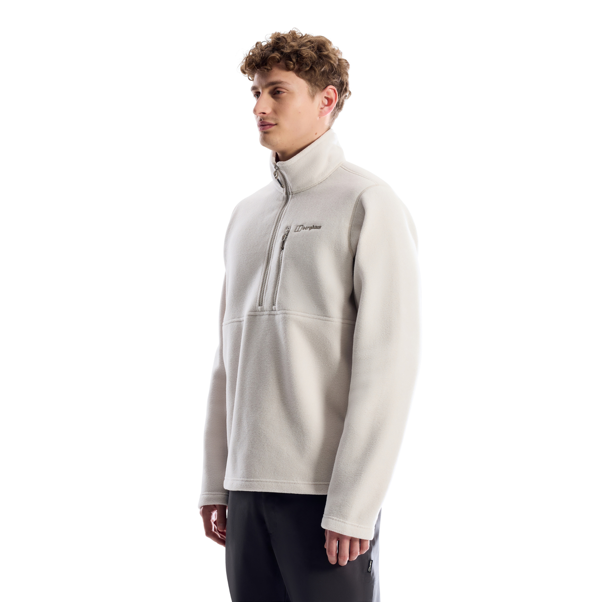 Berghaus Men's Prism Half Zip Fleece Top Grey Stone 002 A001641