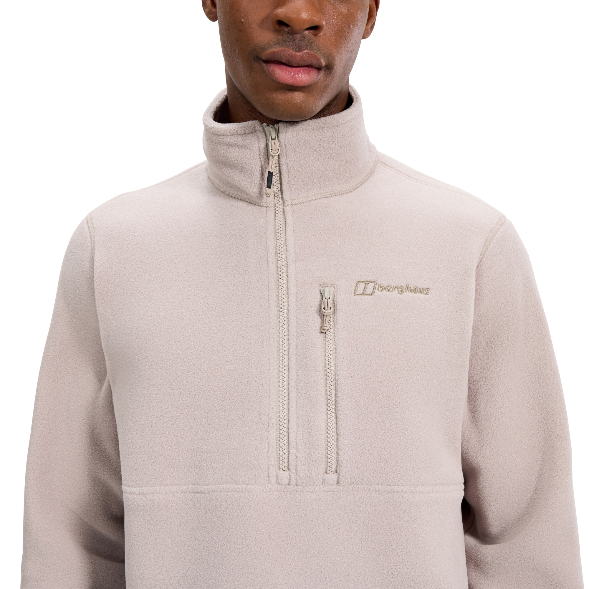 Berghaus Men's Prism Polartec Half Zip Fleece Top (Taupe)