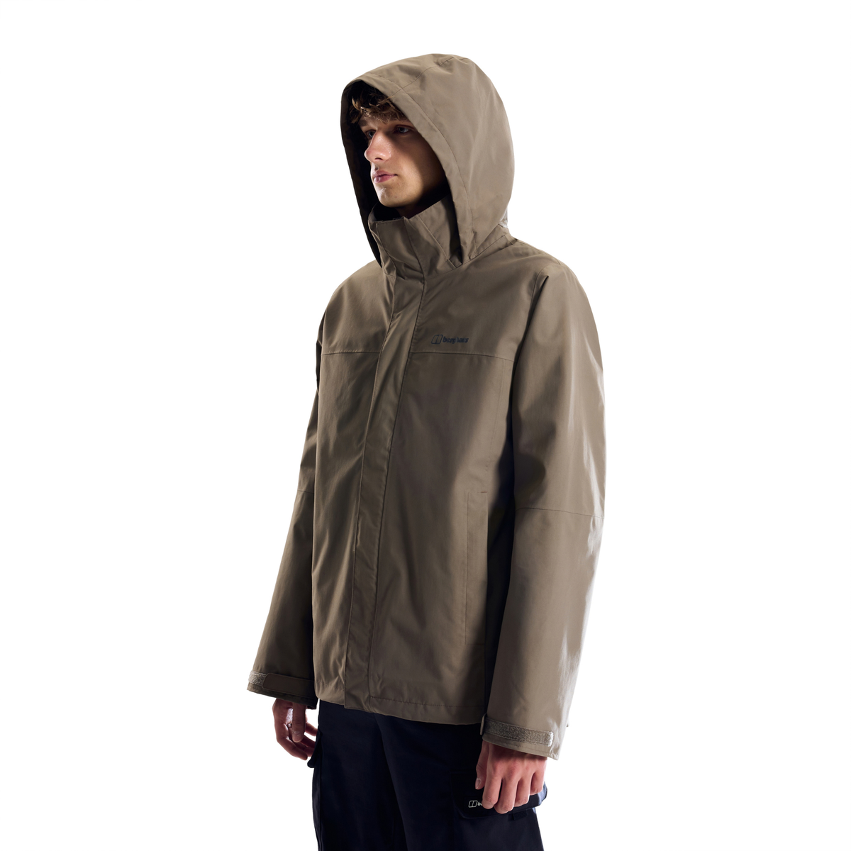Berghaus Men's RG Alpha 2.0 Waterproof Shell Jacket Light Brown Volcanic Ash 002 A000838