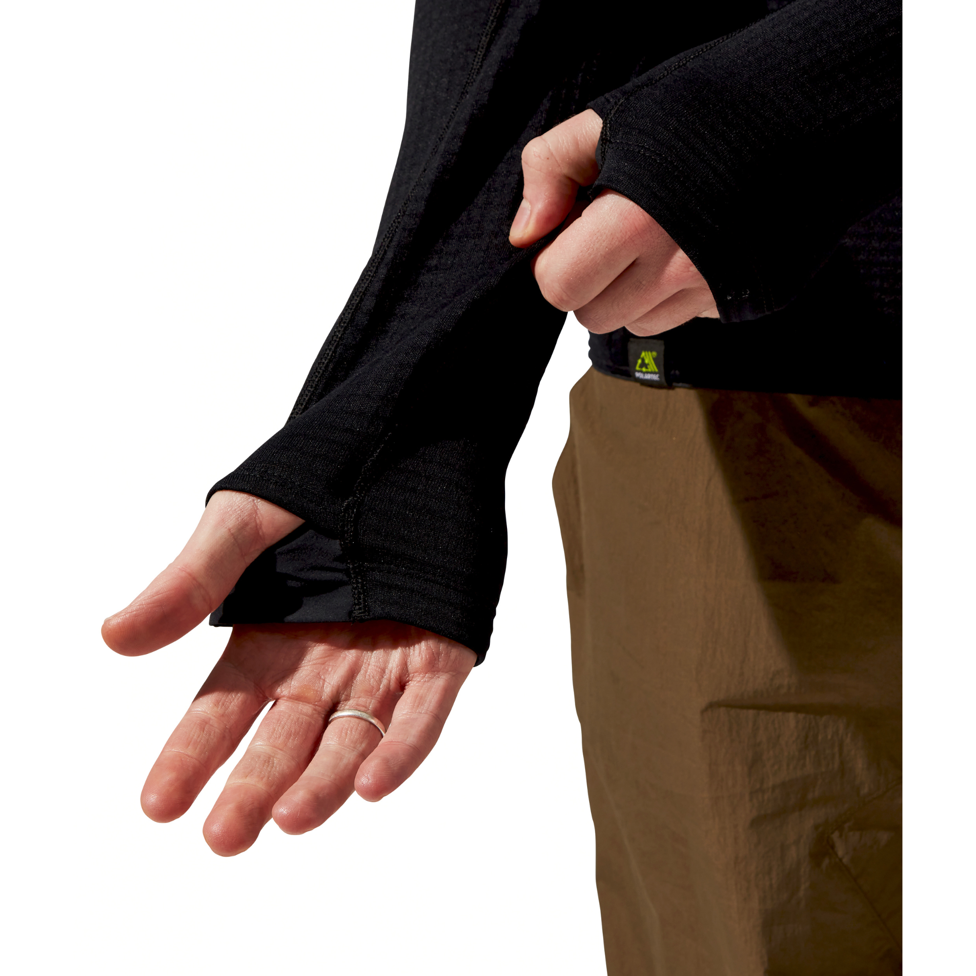 Berghaus Men's Ridge-Hiker Hooded Full Zip Fleece (Jet Black)