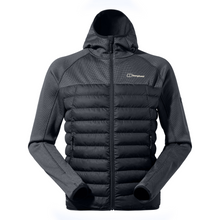 Load image into Gallery viewer, Berghaus Men's URB Pravitale Hybrid Insulated Hooded Jacket (Black/Carbon)