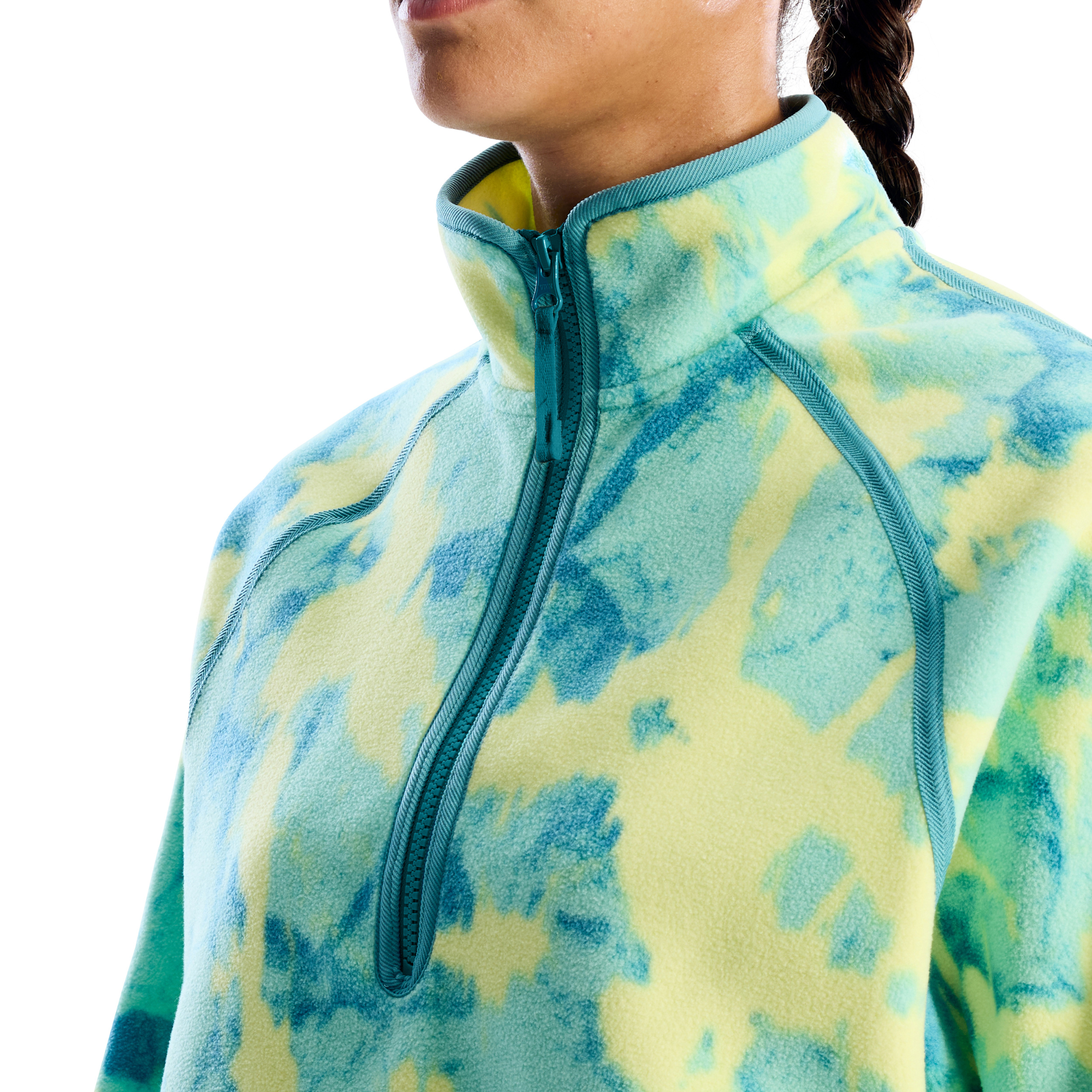 Berghaus Women's Bamburgh Half Zip Fleece Top (Light Electro Printed)