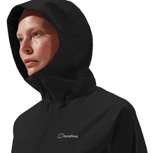 Load image into Gallery viewer, Berghaus Women's Deluge Pro 3.0 Waterproof Jacket (Jet Black)