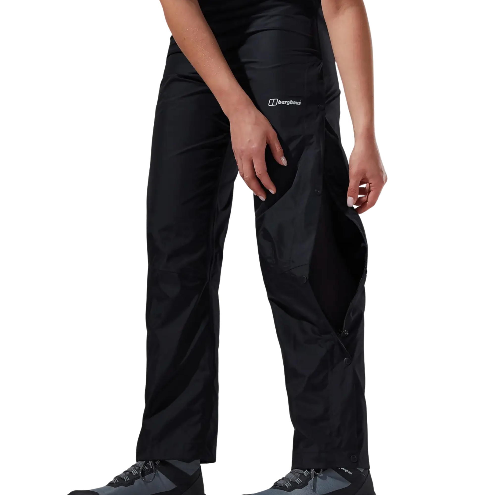 Berghaus Women's Deluge 2L Waterproof Over-Trousers (Black)