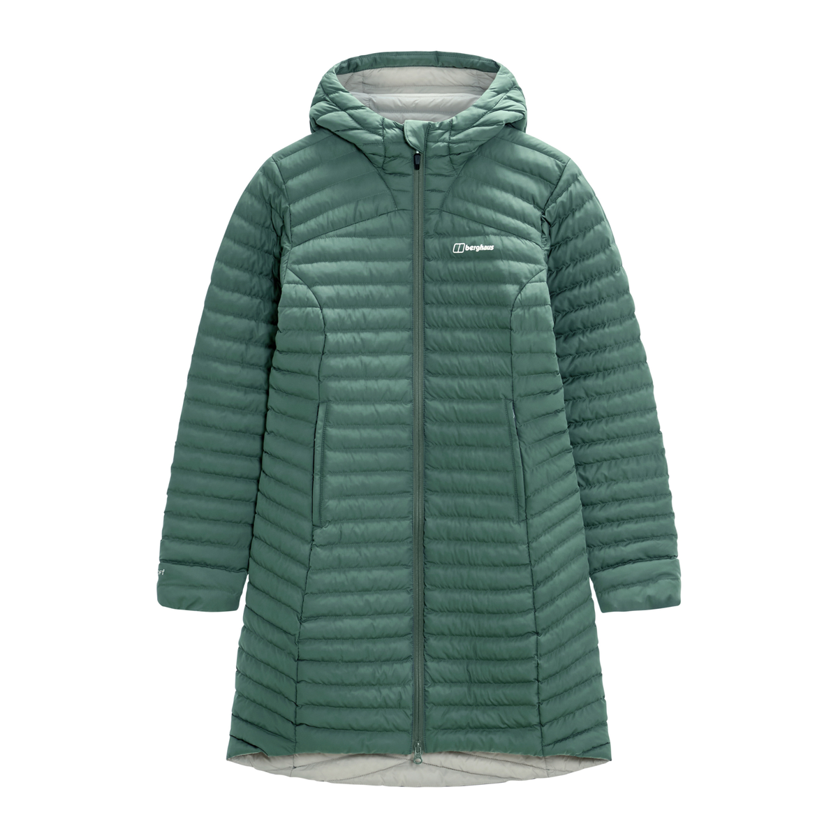 Berghaus Women's Nula Micro Long Insulated Parka Otherside Green 003 A000782