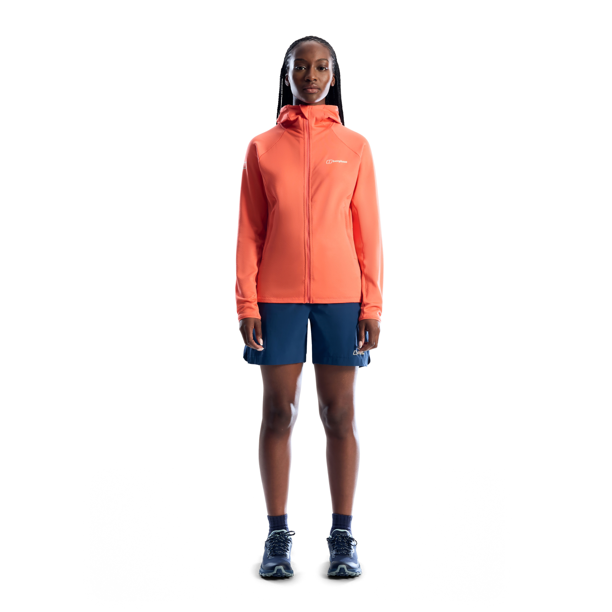 Berghaus Women's Staindrop Hike Hooded Full Zip Fleece (Sunburst)