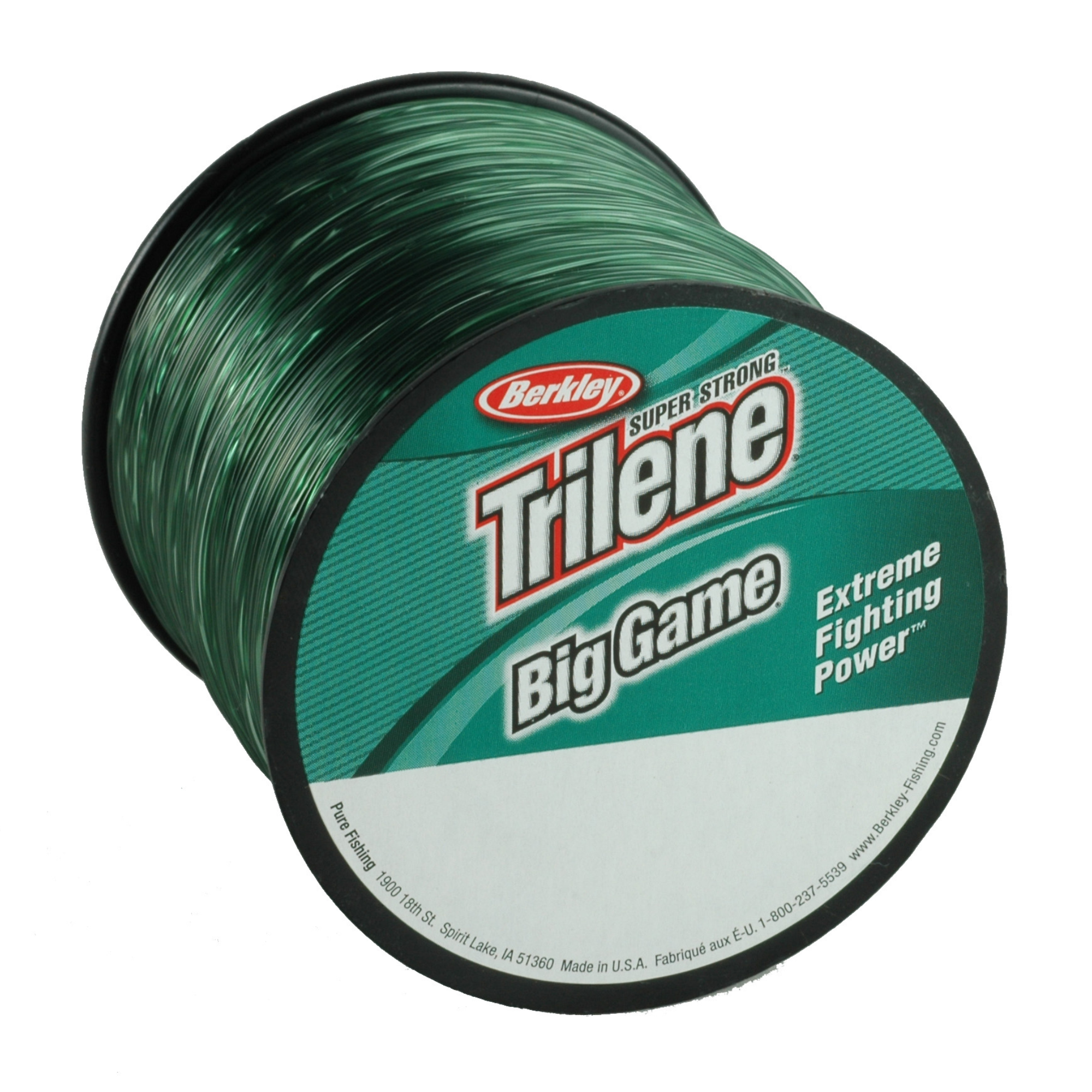 Berkley Trilene Big Game Low Visibility Monofilament Fishing Line #1/4 Spool Green