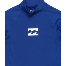 Load image into Gallery viewer, Billabong Junior Waves All Day UPF50 Short Sleeve Rash Vest (Dark Cobalt)