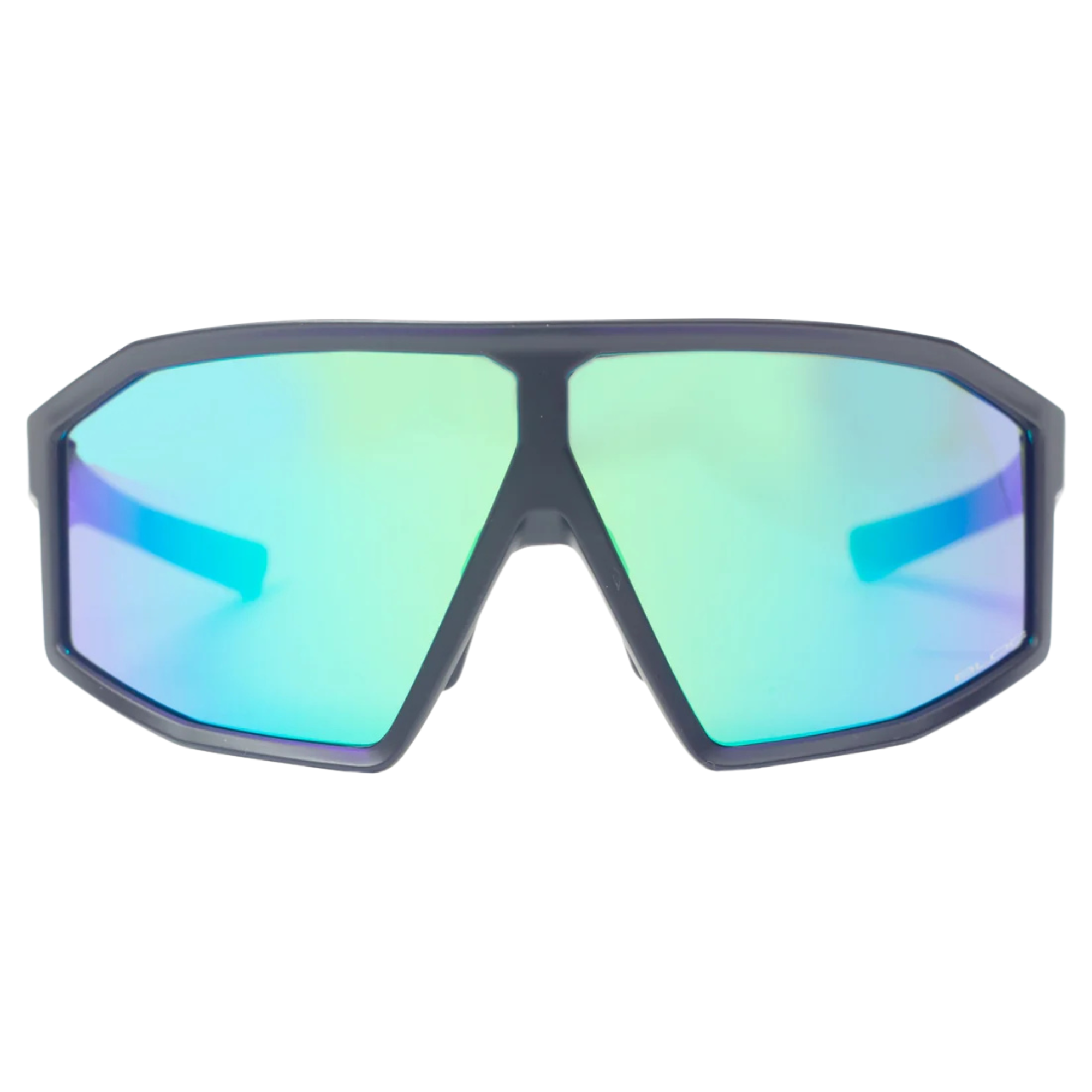 Bloc Blade 2 Sports Sunglasses Green Mirror Brown Base Lens Matt Black Frame BL125