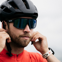 Load image into Gallery viewer, Bloc Eyewear Blade 2 Sunglasses (Blue Mirror Lens/Matt Black Frame)
