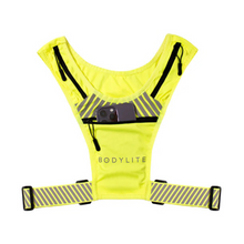 Load image into Gallery viewer, Bodylite Gear Unisex Reflective Phone Holder Vest (Neon Yellow)